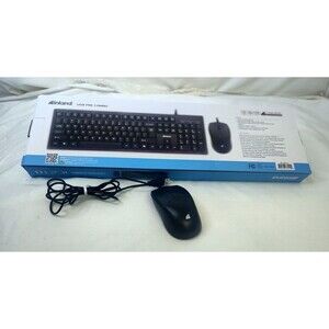 NEW Inland iC210 USB Black Keyboard And Mouse 1000 CPI Combo 105 Keys NIB In Box